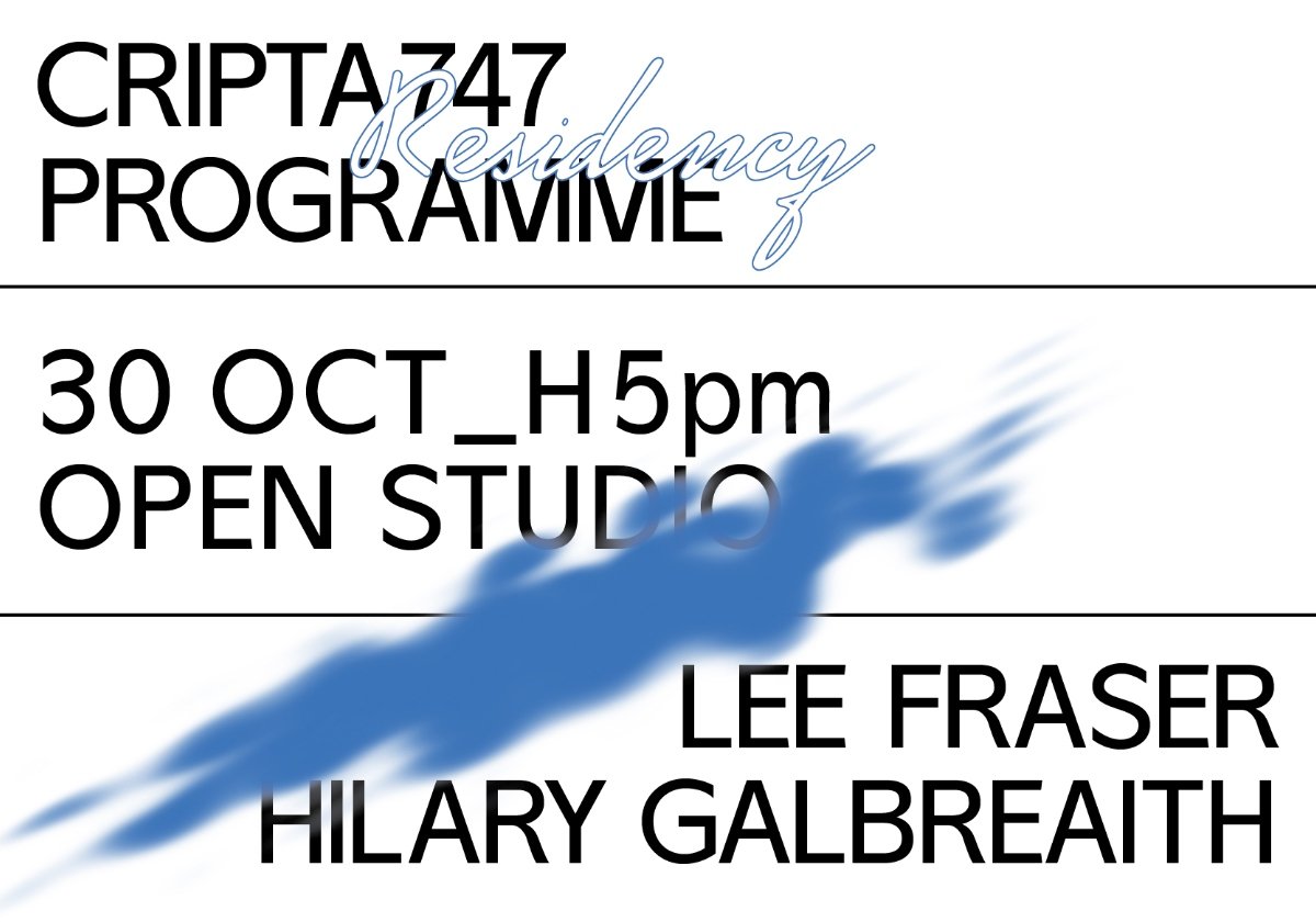 Residency Programme 2019 – Hilary Galbreaith and Lee Fraser